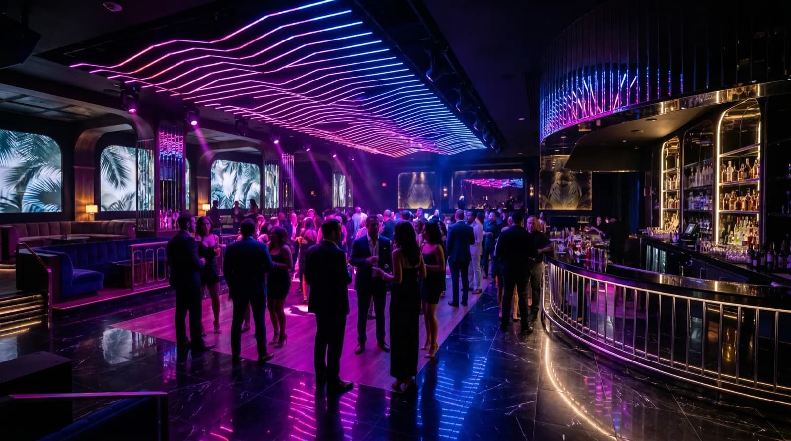 Miami Velvet — Florida's largest private lifestyle nightclub — Miami nightlife energy first, playrooms second.